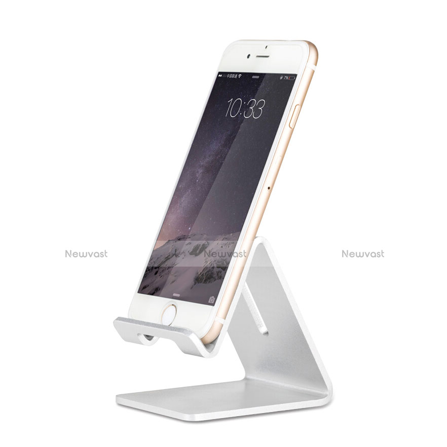 Universal Mobile Phone Stand Holder for Desk Silver