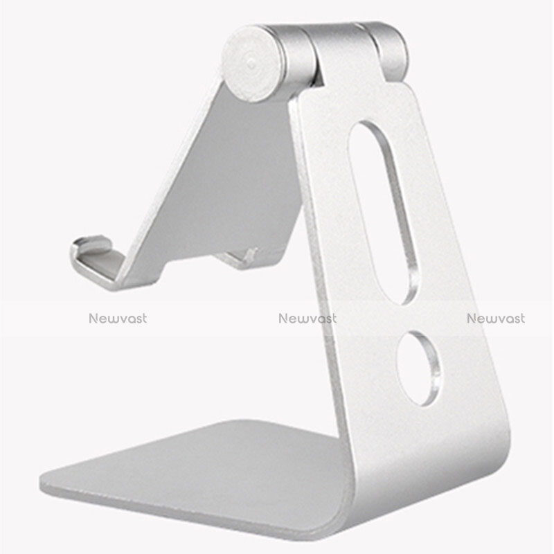 Universal Mobile Phone Stand Smartphone Holder for Desk T08 Silver