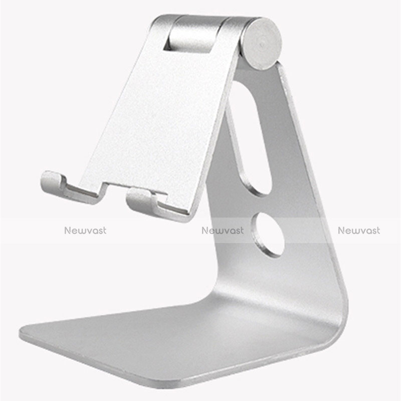 Universal Mobile Phone Stand Smartphone Holder for Desk T08 Silver