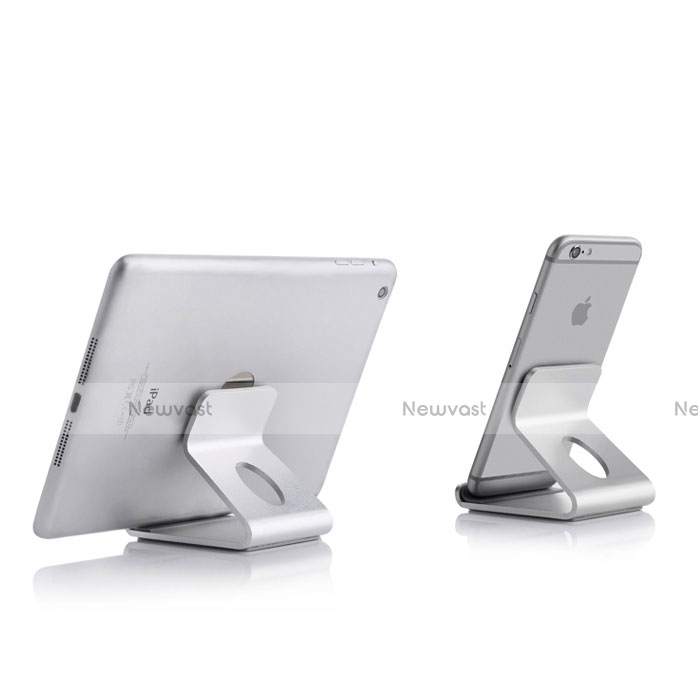 Universal Mobile Phone Stand Smartphone Holder T12 Silver