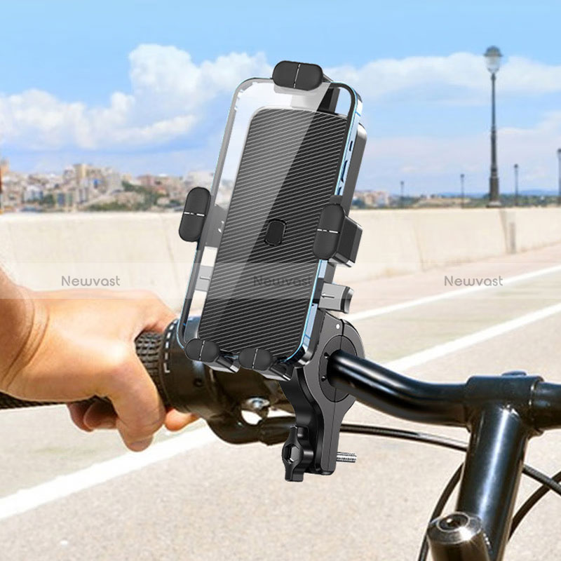 Universal Motorcycle Phone Mount Bicycle Clip Holder Bike U Smartphone Surpport H01 Black