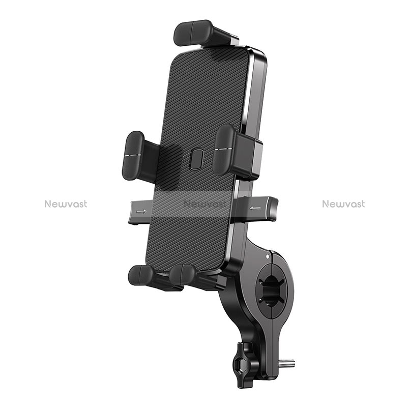 Universal Motorcycle Phone Mount Bicycle Clip Holder Bike U Smartphone Surpport H01 Black