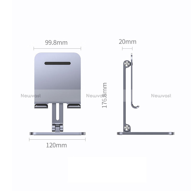 Universal Tablet Stand Mount Holder N05 for Apple iPad Pro 11 2022 Dark Gray