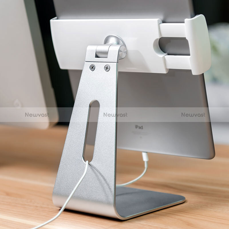 Universal Tablet Stand Mount Holder T24 for Apple iPad 10.2 (2019) Silver