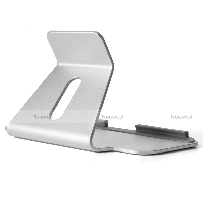 Universal Tablet Stand Mount Holder T25 for Samsung Galaxy Tab E 9.6 T560 T561 Silver