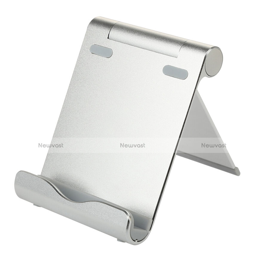 Universal Tablet Stand Mount Holder T27 for Samsung Galaxy Tab E 9.6 T560 T561 Silver