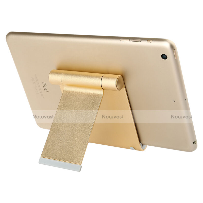 Universal Tablet Stand Mount Holder T27 for Samsung Galaxy Tab S5e 4G 10.5 SM-T725 Gold