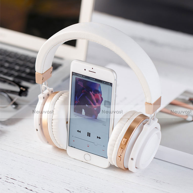 Wireless Bluetooth Foldable Sports Stereo Headphone Headset H71 White