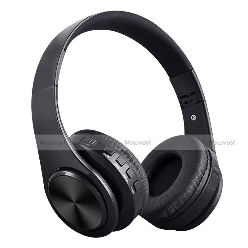 Wireless Bluetooth Foldable Sports Stereo Headphone Headset H76 Black