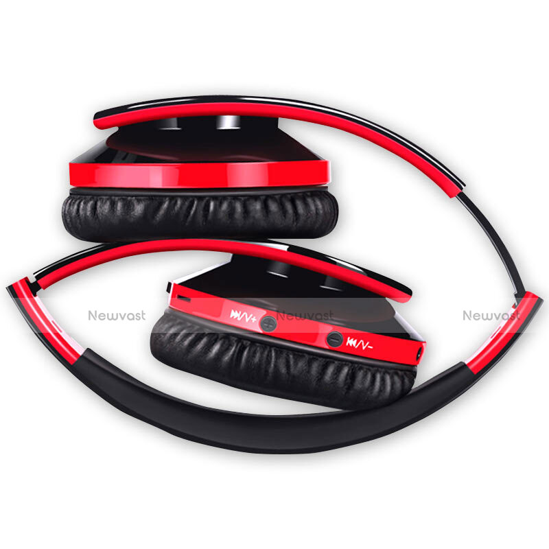 Wireless Bluetooth Foldable Sports Stereo Headset Headphone H72 Red